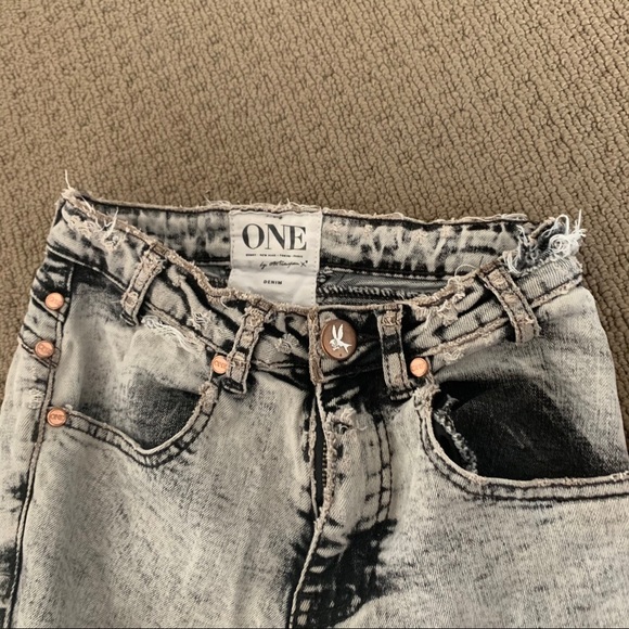 One Teaspoon Dixie’s Harley Jeans Acid Wash 24 - Picture 5 of 6